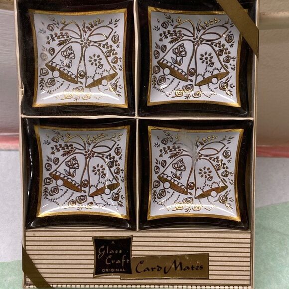 Bells Wedding Shower CARD MATES By Glass Craft - Picture 1 of 7
